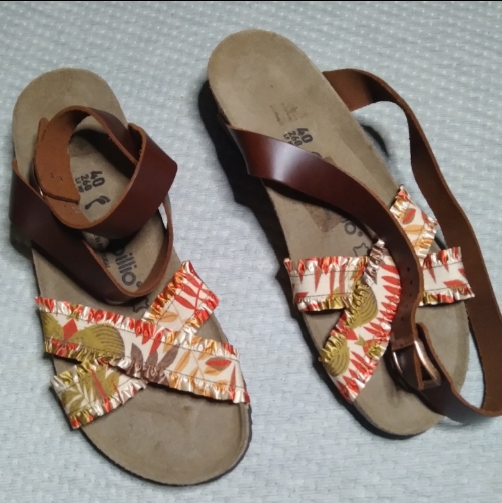 Hawaiian Beach Pattern Roman Style Birkenstock Sandals